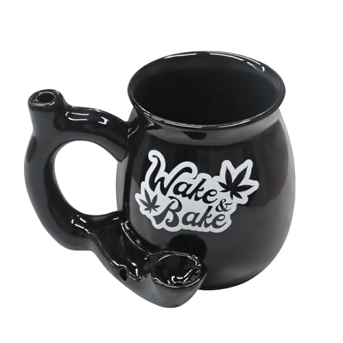 Myouth Wake Bake Coffee Mug 10.5oz/300ml Novelty Tea Cup for Father's Day and Birthday Party Gift