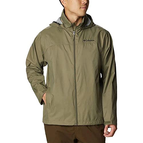 Columbia Men's Glennaker Lake Rain Jacket, Stone Green, X-Large
