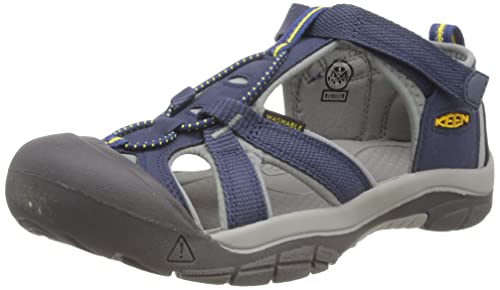 KEEN Unisex-Child Venice H2 Closed Toe Water Sandals, Navy/Gray, 6 Big Kid US