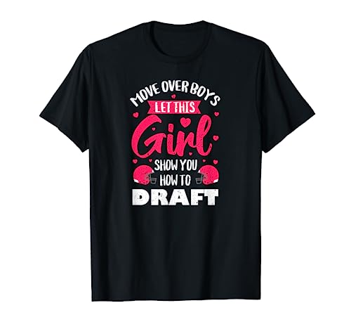 Fantasy Football Draft Party Kit Real Women Cute Retro Sport T-Shirt
