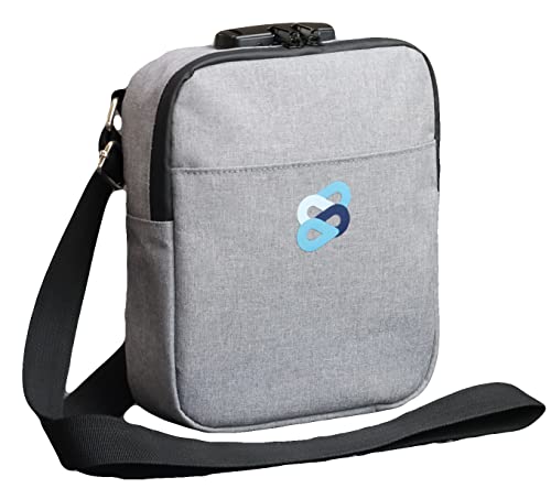 SOLIT Smell Proof Bag with Combination Lock | Activated Carbon Lining | Odor Proof Material | Crossbody Sling Bag | Waterproof Shell | Medicine Bag | Advanced SBS Zipper