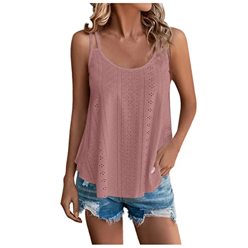 White Blouses for Women Dressy,Tank Tops for Teens Workout Tank Tops for Women Built in Bra Tank Tops for Women Trendy Clothing Tank Tops for Women Loose Fit Summer Tank Top(1-Red,XX-Large)