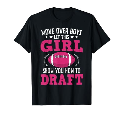 Football Draft Party Kit Real Women Cute Retro Sport T-Shirt