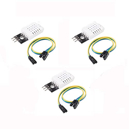 3Pcs DHT22 Temperature and Humidity Sensor Module AM2302 Digital Temp Humidity Gauge Monitor Electronic Practice DIY Replace SHT11 SHT15