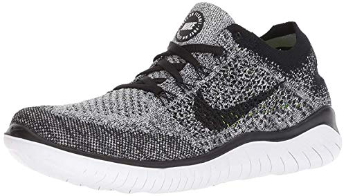 Nike Womens WMNS Free RN Flyknit 2018 942839 101 - Size 9.5W White/Black