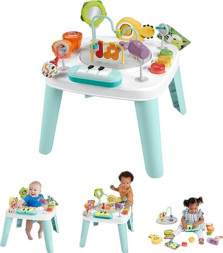 FISHER-PRICE BABY to Toddler Toy 3-in-1 Hit Wonder Activity Center & Play Table with Music Lights & Developmental Toys Ages 6+ Months