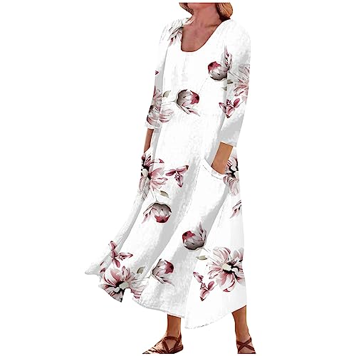 Womens Dresses Maxi Dress for Women Princess Dress Western Dress White Boho Dress Short Sleeve Dress Shirts for Women Pink Top Maxi Dress Elegant Dresses for Women Wedding White XL