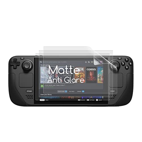 KEANBOLL 3 Pack Anti Glare Matte Screen Protector for Steam Deck (7 inches) 2022-2021, Help for Your Eyes Reduce Fatigue,Anti Fingerprint/Anti Glare/Anti Scratch/Ultra Sensitive