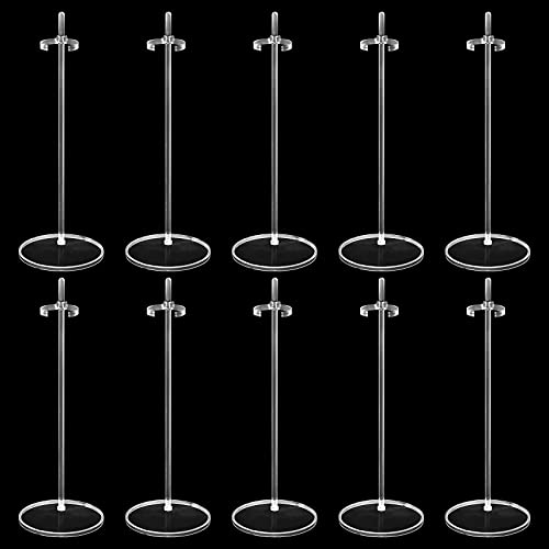 Dxhycc 10 Pcs Acrylic Doll Stands Display Holder for 11' to 13' Dolls and Action Figures Doll Accessories