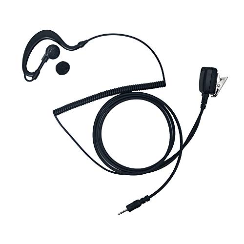 Caroo 1 Pin G Shape Headset Earpiece with Mic PTT for Cobra Walkie Talkie Talkabout Two Way Radio Cxt395 Cxt345 Cxt195 Cx112
