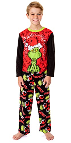 How the Grinch Stole Christmas Boys' You’re A Mean One Pajama Set Long Sleeve Pants (8)