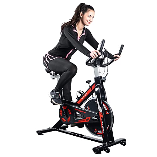 IFAST Stationary Bikes for Home Indoor Exercise Bike with LCD Monitor and Comfortable Seat Cushion for Home Gym Cardio Fitness Training