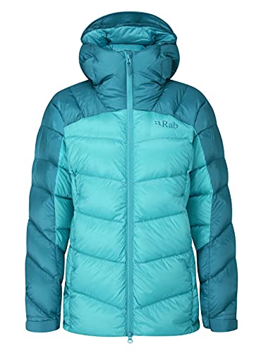 RAB Women's Neutrino Pro Down Jacket for Climbing & Mountaineering - Ultramarine/Aquamarine - Medium