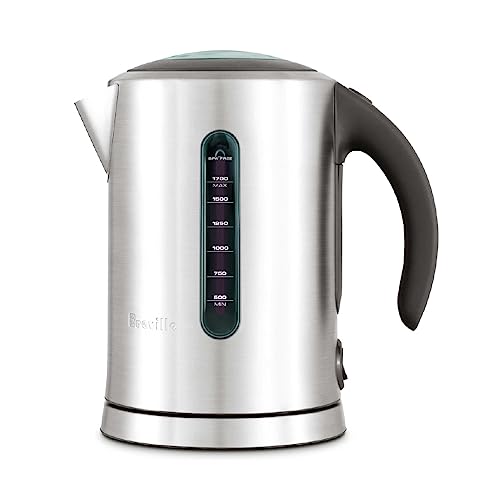 Breville BKE700BSS Soft Top Pure Countertop Electric Kettle, Brushed Stainless Steel