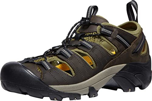 KEEN Men's Arroyo 2 Closed Toe Hiking Sandals, Canteen/Black, 10