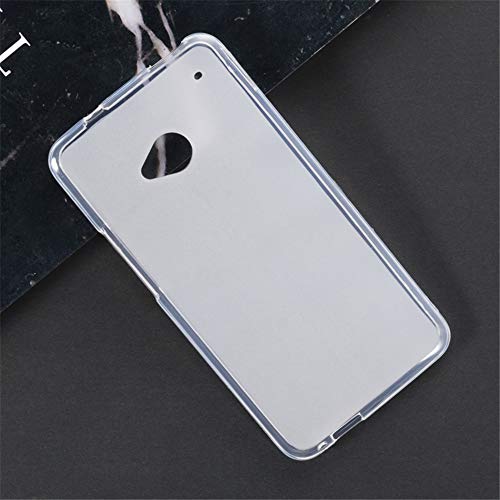 Shantime HTC One M7 Case, Scratch Resistant Soft TPU Back Cover Shockproof Silicone Gel Rubber Bumper Anti-Fingerprints Full-Body Protective Case Cover for HTC One (White)
