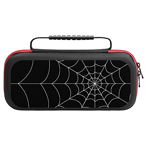 Goth Spider Web Travel Carrying Case Tote Bag For Nintendo Switch Accessories Holds 20 Game Card Bag