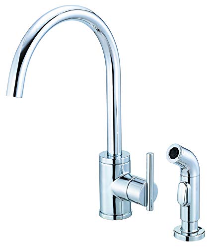 Danze D401058 Parma Single Handle Kitchen Faucet with Side Spray, Chrome