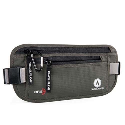 Travel Money Belt for Women And Men - Hidden Wallet for Travel with RFID Blocking Material - Secure, Waterproof Money Belt for Travel and Daily Use
