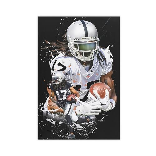KULILK Davante Adams Canvas Poster Bedroom Decor Sports Landscape Office Room Decor Gift Unframe: Unframe:12x18inch(30x45cm)