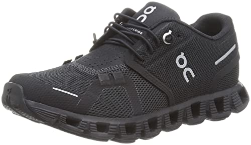 ON Women's Cloud 5 Sneakers, All Black, 7