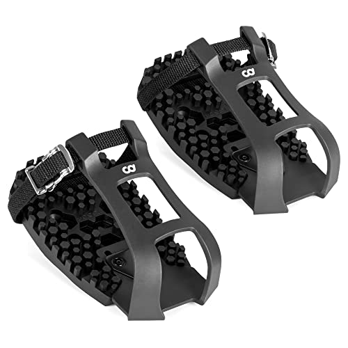 CyclingDeal Bike Bicycle Toe Clips Cage ONLY - Compatible with Peloton Bike & Bike+ Pedals - Convert Look Delta Pedals to Dual Function Pedals - Ride with Sneakers