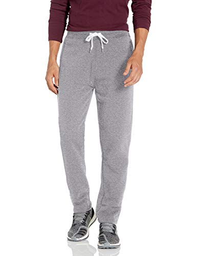 Southpole mens Basic Active Fleece Open Bottom - Regular and Big & Tall Sizes Sweatpants, Heather Grey Open, Large US