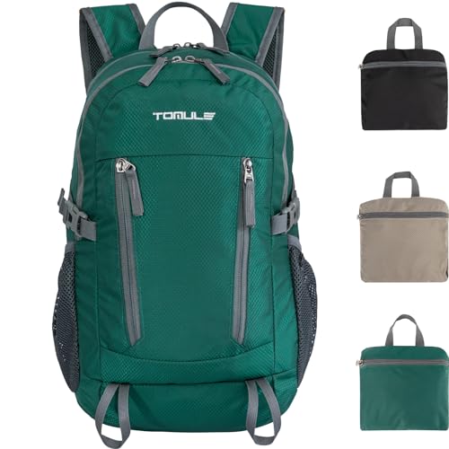 TOMULE light Hiking Backpack for Women,Lightweight Waterproof Backpack for Men,Daypack Travel Backpack for Women Green