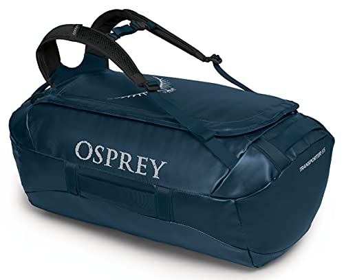 Osprey Transporter 65L Travel Duffel Bag, Venturi Blue