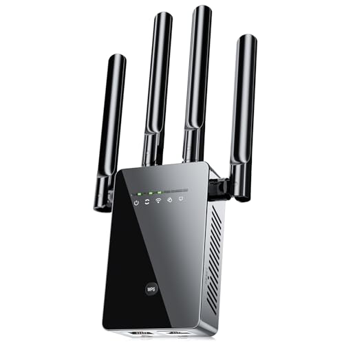 2024 WiFi Extender Signal Booster - up to 10000 sq.ft Coverage, Wireless Booster - Long Range Internet Repeater, WiFi Booster and Signal Amplifier w/Ethernet Port, 1-Tap Setup
