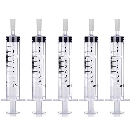 MUB 10ml Perfume Dispenser Pump Perfume Extraction Plastic Adapter Syringe Pump for Travel Refillable Perfume Atomizer Spray Bottle (5packs)