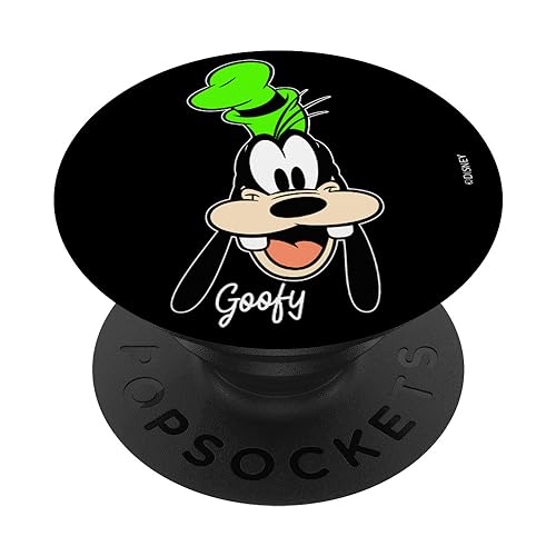 Disney Mickey And Friends Goofy Big Face Signature PopSockets Standard PopGrip