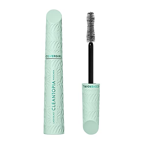 Covergirl Lash Blast Cleantopia Mascara, Volumizing, Smudge-Proof, Vegan Formula, Black 805, 0.32oz