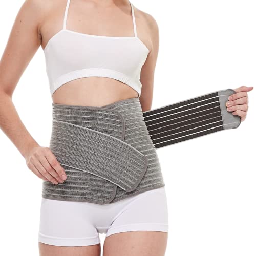 Mamaway Postpartum Belly Band, Girdle for Postnatal, Adjustable Belly Wrap, C-section Recovery Binder, Abdominal Support, Back Pain Relief (Polyester Made with Bamboo Charcoal Fiber)
