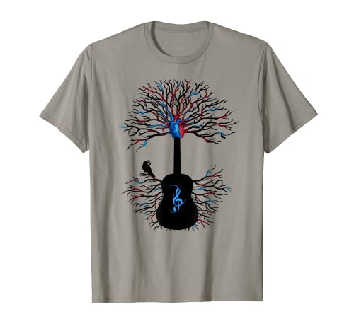 Acoustic Guitar Shirt, Music Tree of Life Guitarist Gift Tee