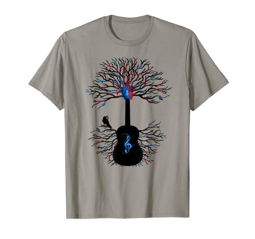 Acoustic Guitar Shirt, Music Tree of Life Guitarist Gift Tee