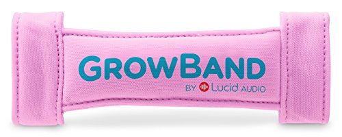 Lucid Audio HearMuffs GrowBand 2 Pack (Over-The-Ear Sound Protection Ear Muffs Newborn-4 Years) (Pink)