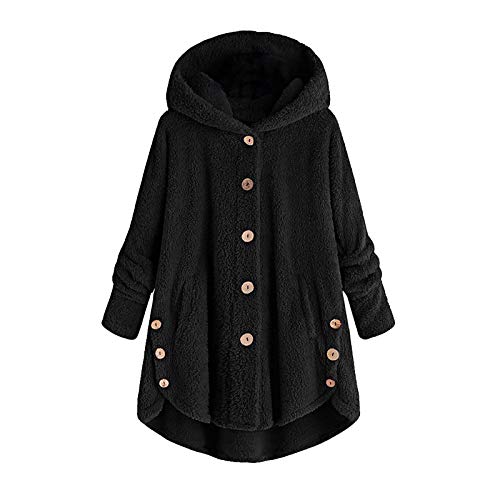 babysbule Black Of Friday Deals 2023 November 24 Oversized Fleece Sweatshirts For Women Button Down Long Sleeve Tunic Top Winter Warm Coats Blouse Hoodies Cyber Of Monday Deals November 27