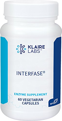 Klaire Labs Interfase - Multi-Enzyme Blend for GI Detoxification, Dairy-Free Formula (60 Vegetarian Capsules)