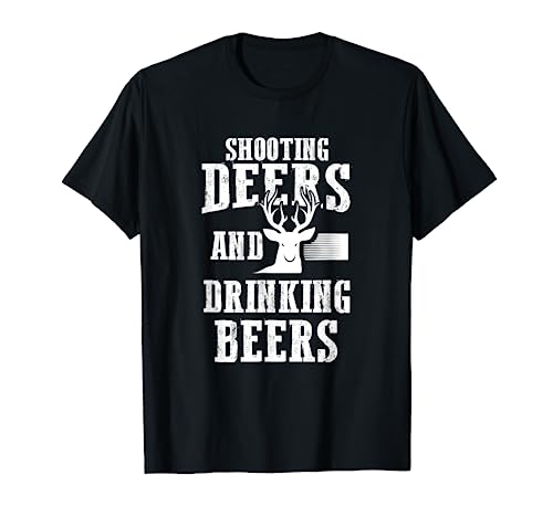 Beer Deer Shirt Shooting Deers And Drinking Beers Hunter T-Shirt