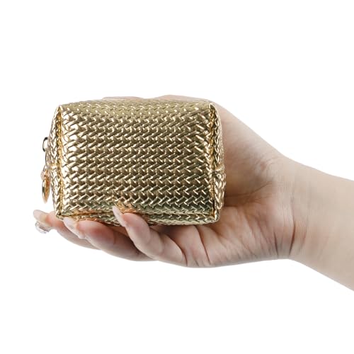 Kitgo Mini First Aid Emergency Clutch Kit -Mother Day Women's Day Gift Compact Safety Pouch Party Bag with 36 Essential Items for Girl Lady Mother Wife Nurse for Girl Lady Mother Wife Nurse (GOLD new)