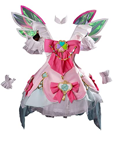 miccostumes Womens Girls Cute Dress with Neck Piece Ears and Horns (X-Small, Multicolored)