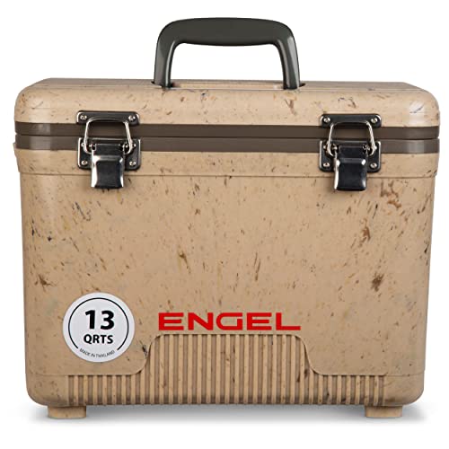 ENGEL UC13 13qt Leak-Proof, Air Tight, Drybox Cooler and Small Hard Shell Lunchbox for Men and Women in Camo