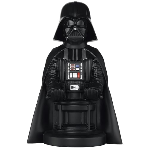 Exquisite Gaming: Star Wars: Darth Vader - Original Mobile Phone & Gaming Controller Holder, Device Stand, Cable Guys, Licensed Figure (Multi-colored)