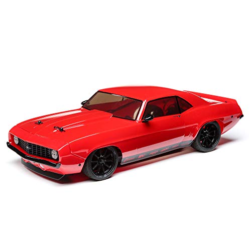 Losi RC Car 1/10 1969 Chevy Camaro V100 AWD Brushed RTR Battery and Charger Not Included Red LOS03033T1