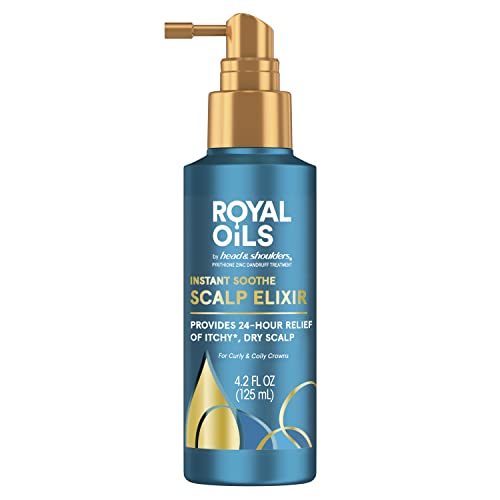 Head & Shoulders Scalp Elixir Treatment, Instant Soothe, Anti Dandruff, Royal Oils Collection with Cooling Menthol and Peppermint oil, 4.2 fl oz