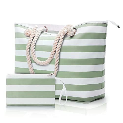 WLLWOO Beach Bags For Women,Extra Large Beach Tote Waterproof Sandproof,Swim Pool Totes Bag Vacation Beach Bag