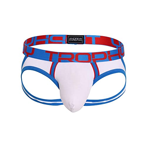 Andrew Christian Trophy Boy Comfort Jock, White, Medium