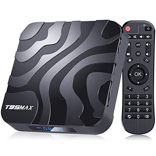 Android TV Box 2024, T95MAX Android TV Box 12.0 4GB RAM 32GB ROM 6K 4K TV Box, TV Box Android H618 Chip Quad-core Cortex-A53 2.4G/5G Wi-Fi Bluetooth 4.0 USB 100M Ethernet Android Box