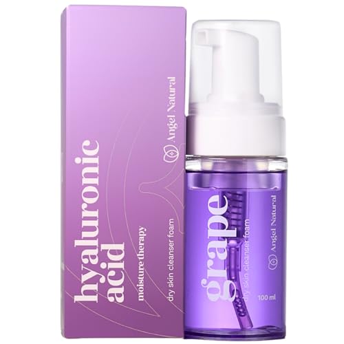Angel Natural Moisturizer Face Cleanser Foam, Deep Pore Cleanser, Hyaluronic Acid, Daily Detoxifying Face Wash, Makeup Remover, Korean Skin care, 3.4 Fl Oz